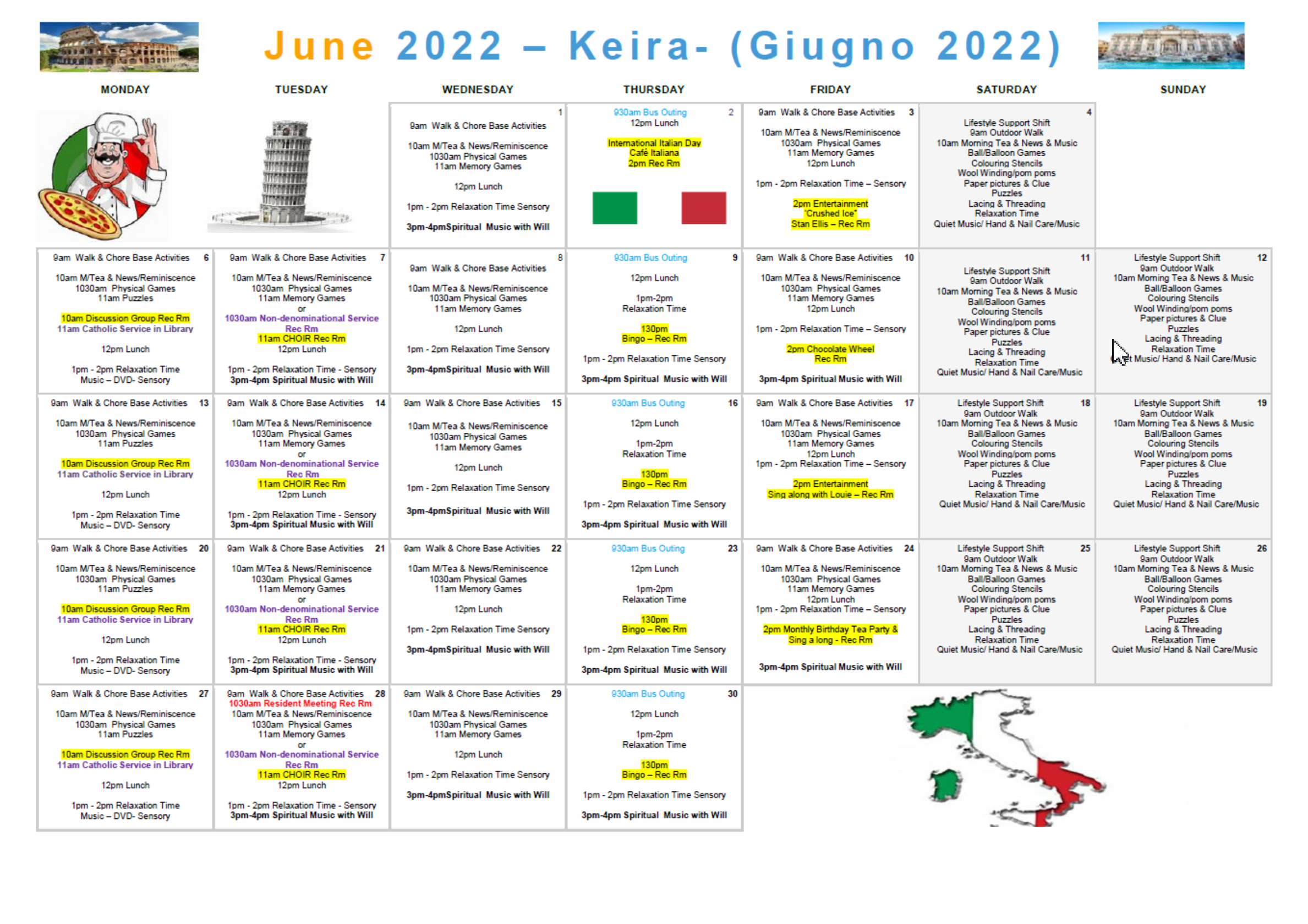 06 June Monthly Program Kiera