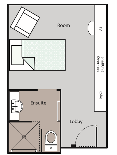 Deluxe Room with Ensuite Layout